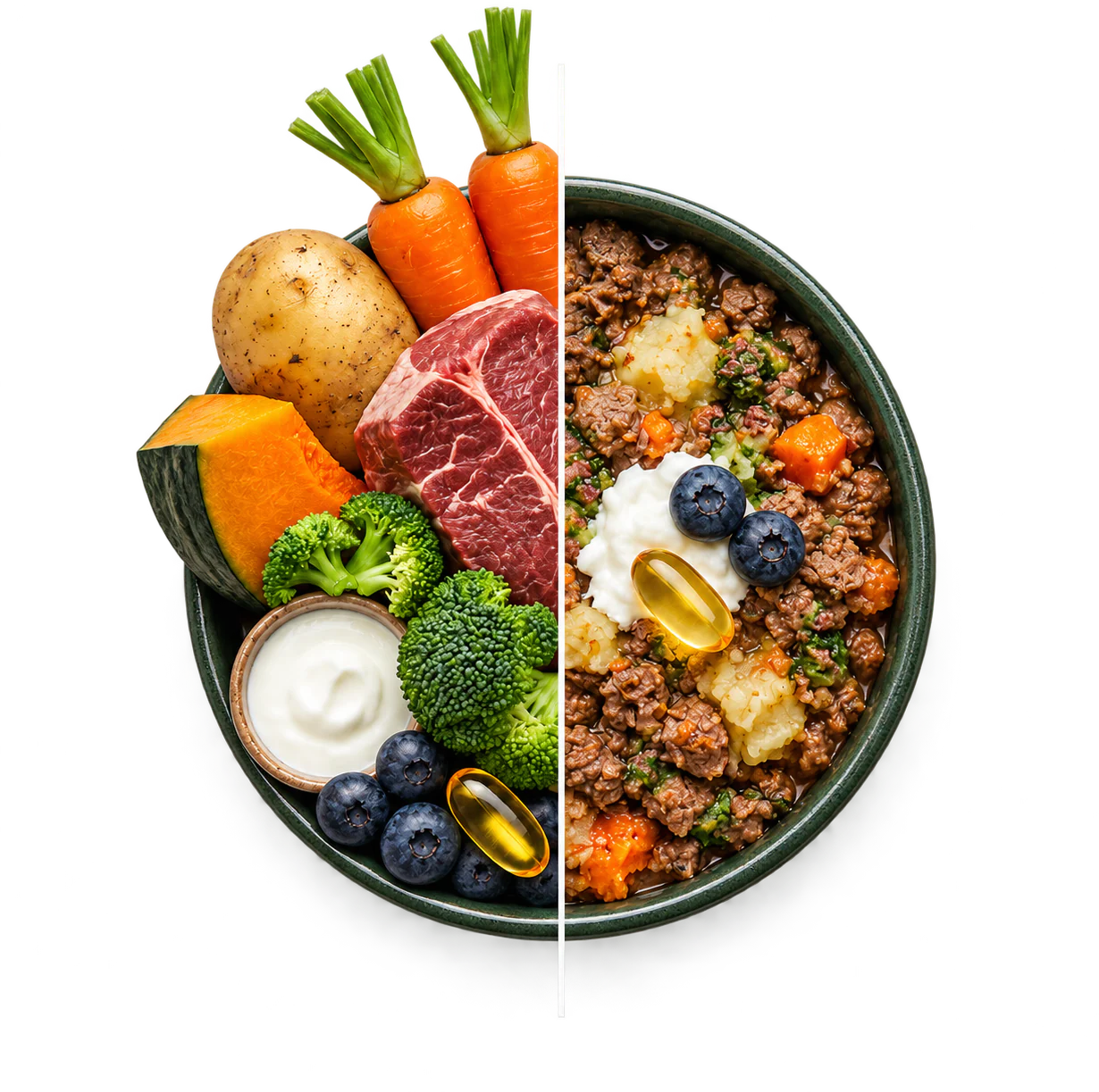 Plato de alimentación natural formulado por el Dr. Julián Parra